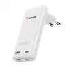 32355 VERBATIM CARGADOR PARED GAN FOLD 'N' GO 65W 2XUSB-C 3.0 BLANCO