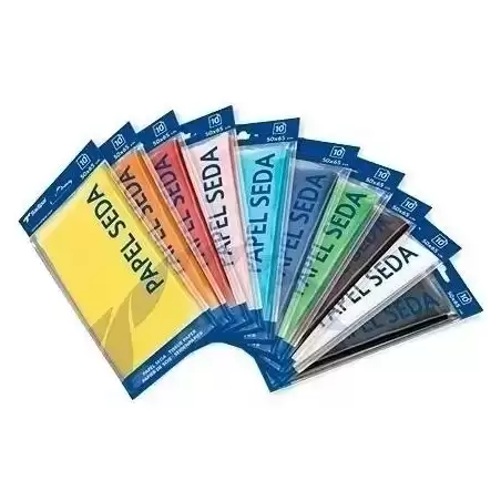 S0718111 SADIPAL PAPEL DE SEDA PARA MANUALIDADES HOJA DE 50X75CM AZUL BOLSA 26 HOJAS