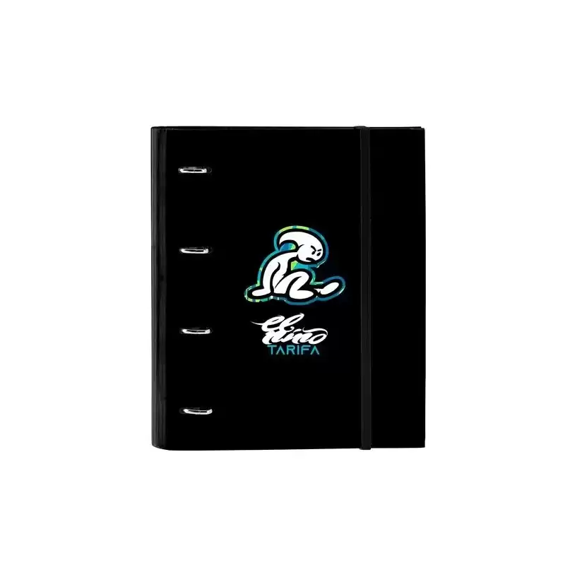 512332666 SAFTA CARPETA DE ANILLAS 4X35MM C/RECAMBIO 100H A4 T/DURAS CIERRE C/GOMA EL NIÑO "GREEN BALI"