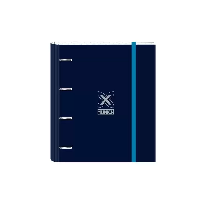 512474666 SAFTA CARPETA DE ANILLAS 4X35MM C/RECAMBIO 100H A4 T/DURAS CIERRE C/GOMA MUNICH "NAUTIC"