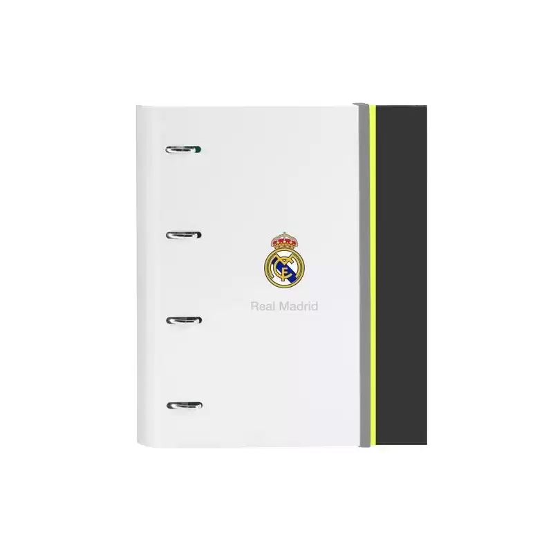 512554666 SAFTA CARPETA ANILLAS 4X35MM C/RECAMBIO A4 100H 80GR TAPA DURA REAL MADRID EQUIP. 25/26