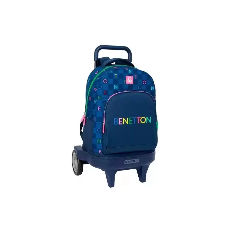 612550218 SAFTA MOCHILA GDE. C/RUEDAS COMPACT EVOL. EXT. BENETTON "DAMERO"