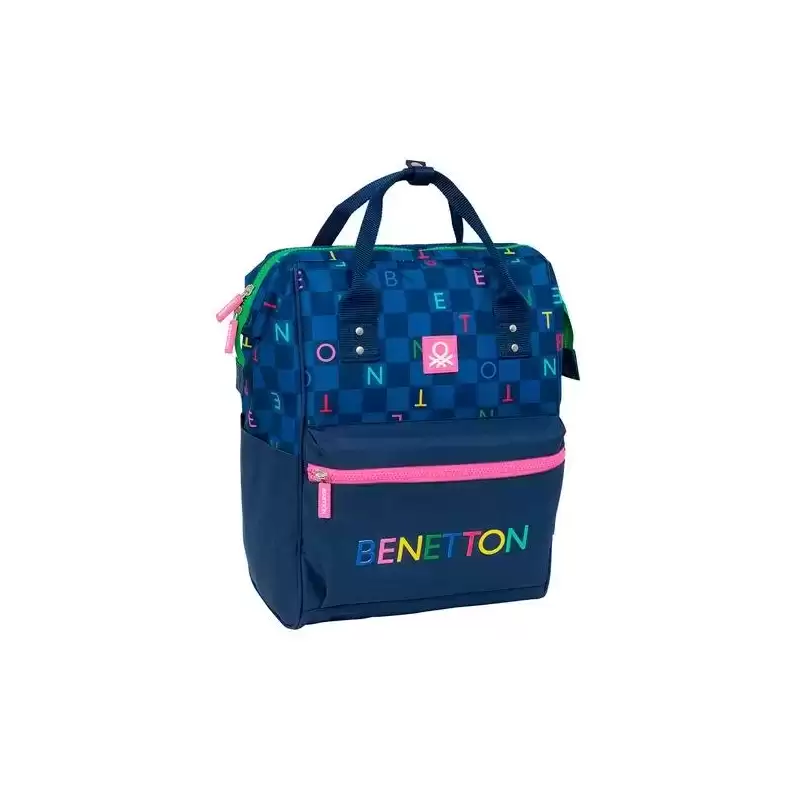612550838 SAFTA MOCHILA CON ASAS PARA PORTATIL 13" BENETTON "DAMERO"