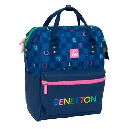 612550838 SAFTA MOCHILA CON ASAS PARA PORTATIL 13" BENETTON "DAMERO"