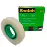 7100054153 SCOTCH CINTA ADHESIVA INVISIBLE MAGIC ROLLO 12MM X 33M CAJA INDIVIDUAL