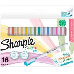 2182115 SHARPIE ROTULADORES CREATIVOS S-NOTE DUO C/SURTIDOS ESTUCHE 16 UD