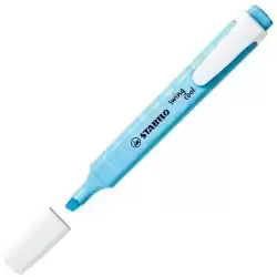 275/112-8 STABILO MARCADOR FLUORESCENTE SWING COOL PASTEL AZUL VENTOSO CAJA 10 UD