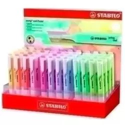 275/48-8-2 STABILO MARCADOR FLUORESCENTE SWING COOL PASTEL C/SURTIDOS EXPOSITOR 48 UD