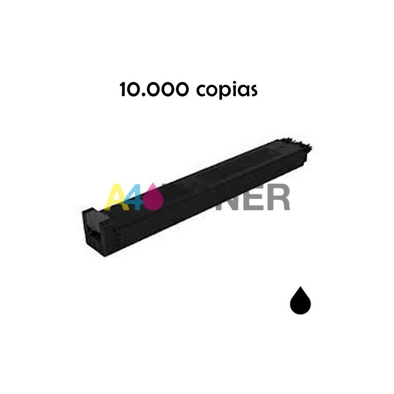Cartucho de toner compatible Sharp MXC38GTB negro genérico con el toner original MXC310BK MXC38GTB