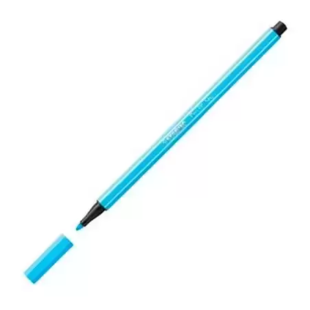 68/031 STABILO ROTULADOR PEN 68 AZUL FLUORESCENTE CAJA 10 UD