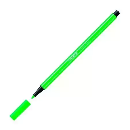 68/033 STABILO ROTULADOR PEN 68 VERDE FLUORESCENTE CAJA 10 UD