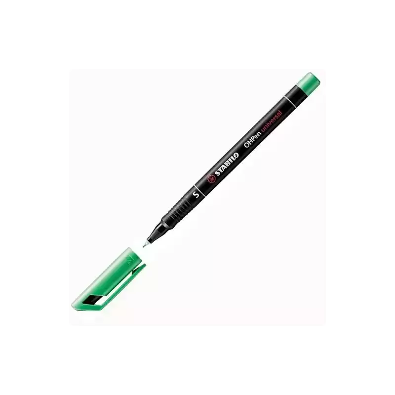 841/36 STABILO MARCADOR PERMANENTE OHPEN UNIVERSAL S PUNTA SUPER FINA 0.4MM VERDE