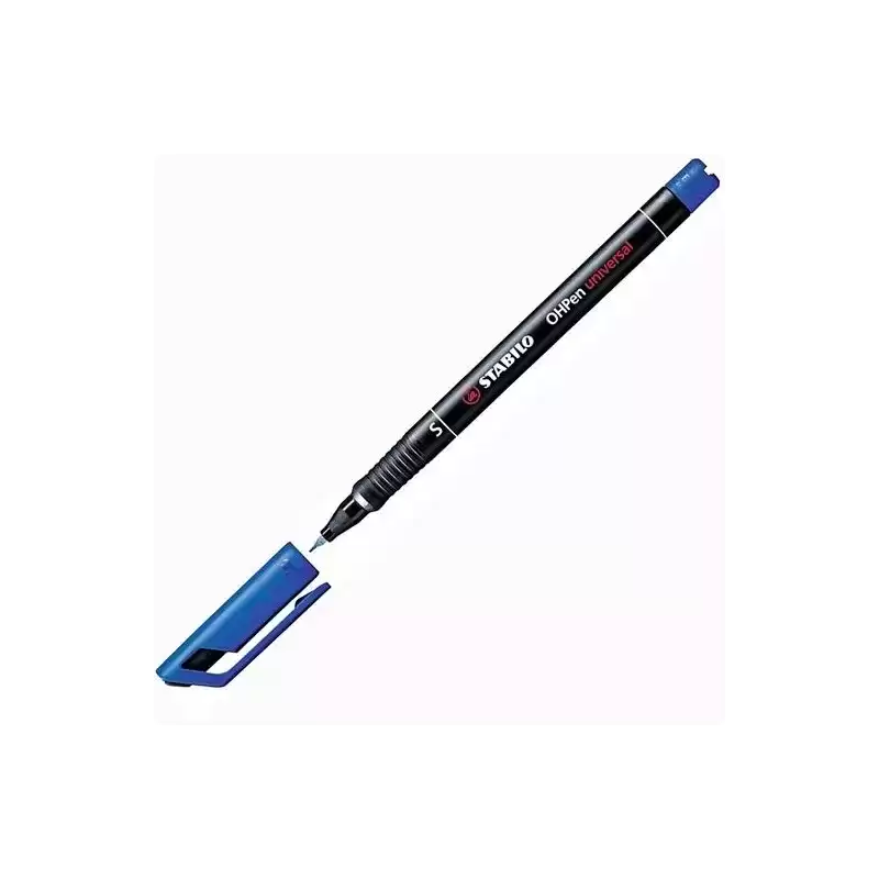 841/41 STABILO MARCADOR PERMANENTE OHPEN UNIVERSAL S PUNTA SUPER FINA 0.4MM AZUL