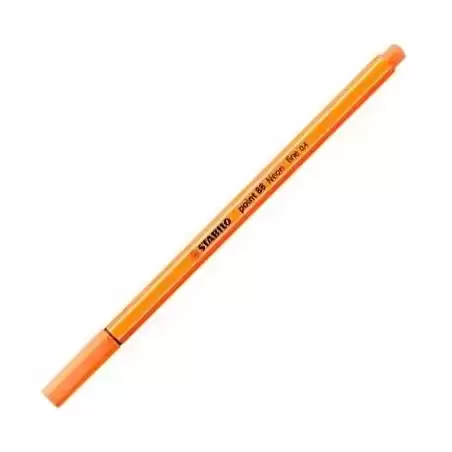 88/054 STABILO ROTULADOR POINT 88 NARANJA NEÓN CAJA 10 UD