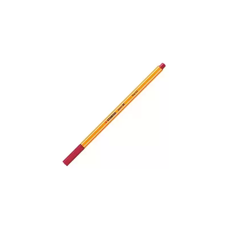88/50 STABILO ROTULADOR POINT 88 ROJO OSCURO CAJA 10 UD