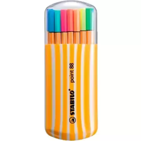 8820-022 STABILO ROTULADORES POINT 88 C/SURTIDOS NEÓN ESTUCHE ZEBRUI 20 UD