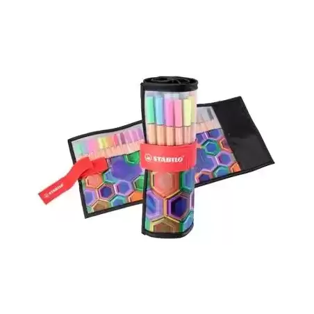 8825-071-20 STABILO ROTULADORES POINT 88 ARTY LINE C/SURTIDOS ESTUCHE ROLLERSET 25 UD