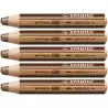 880/630 STABILO LÁPICES DE COLORES WOODY 3 EN 1 MARRÓN ESTUCHE 5 UD