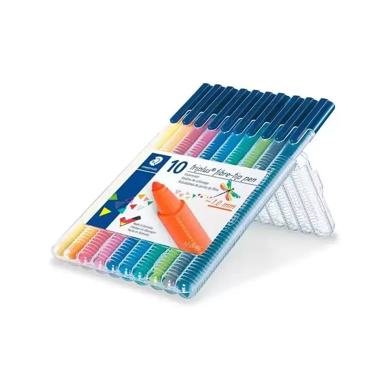 323 SB10 STAEDTLER ROTULADOR PUNTA DE FIBRA TRIPLUS COLOR ESTUCHE 10 UNIDADES