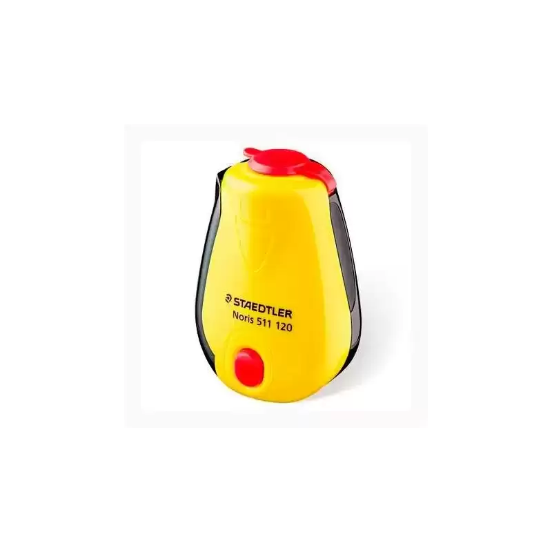 511 120 STAEDTLER AFILALÁPICES CON DEPÓSITO DISEÑO NORIS AMARILLO/NEGRO