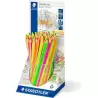 128 64KP48 STAEDTLER LÁPICES DE COLORES TEXTSURFER DRY FLUORESCENTES SURTIDOS EXPOSITOR 48 UD