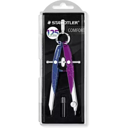 556 00-MA2 STAEDTLER COMPÁS METÁLICO DE PRECISIÓN MARS CON AJUSTE POR RUEDA AZUL/BAYAS SILVESTRES