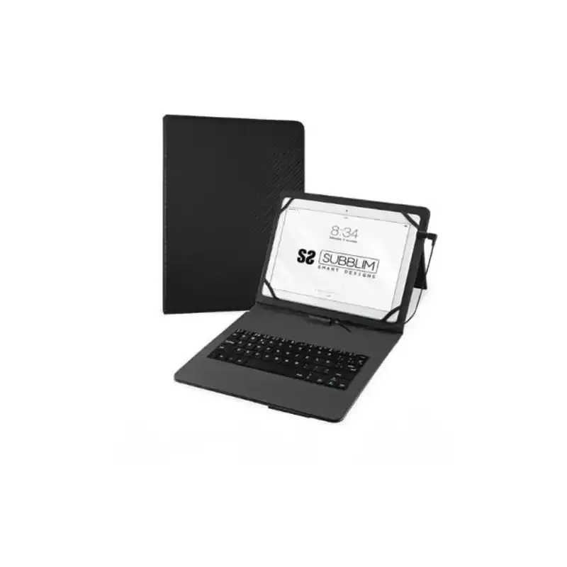 SUB-KT1-USB001 SUBBLIM FUNDA UNIVERSAL TABLET10.1" A 11" NEGRA