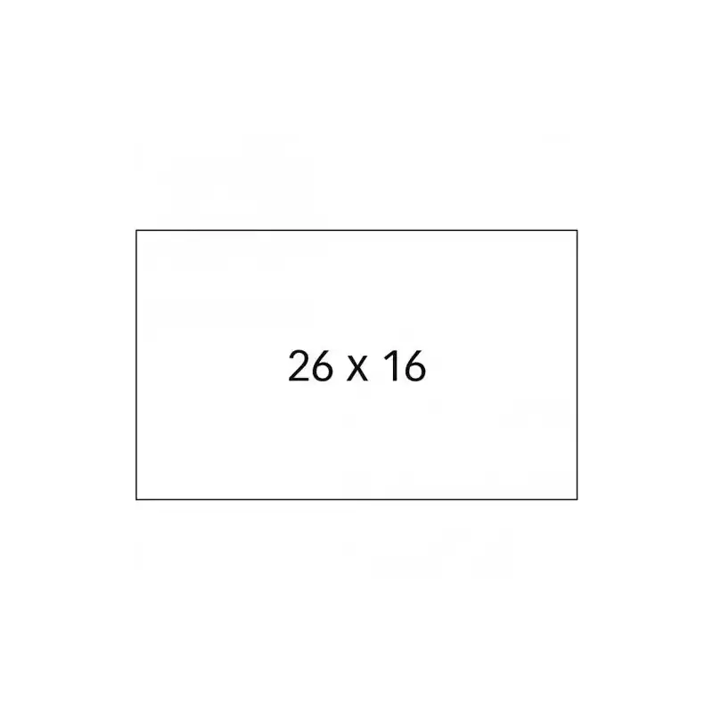 025100 SWING ETIQUETAS ADHESIVAS PERMANENTE OPEN PARA PRECIOS 26X16MM ROLLO 1500 BLANCO