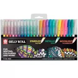 POXPGBMIX24 TALENS SAKURA BOLÍGRAFOS GELLY ROLL MIXED ESTUCHE DE 24 C/SURTIDOS
