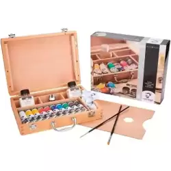 02840510 TALENS VAN GOGH SET BÁSICO CAJA DE MADERA 10 TUBOS DE 40ML PINTURAS AL ÓLEO + ACCESORIOS C/SURTIDOS