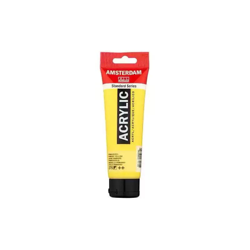 17092752 TALENS AMSTERDAM STANDARD SERIES COLORES ACRÍLICOS TUBO 120ML AMARILLO PRIMARIO