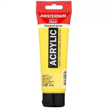 17092752 TALENS AMSTERDAM STANDARD SERIES COLORES ACRÍLICOS TUBO 120ML AMARILLO PRIMARIO