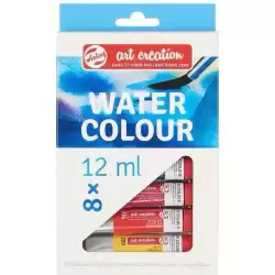 9022008M TALENS ART CREATION SET DE ACUARELAS TUBO 12ML C/SURTIDOS ESTUCHE 8 UD