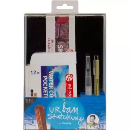PO200010 TALENS SET URBAN SKETCHING NEGRO