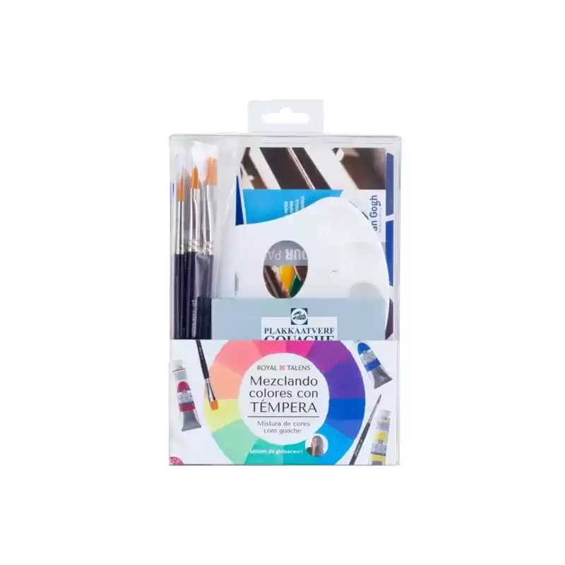 PO200090 TALENS SET MEZCLANDO COLORES CON TÉMPERA
