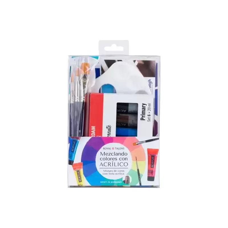 PO200091 TALENS SET MEZCLANDO COLORES CON ACRÍLICO