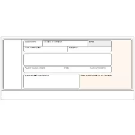 T-19 TALONARIO RECIBOS NORMALIZADOS BANCO SIN COPIA