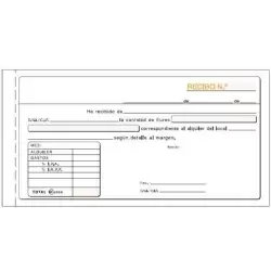 T-52 TALONARIO RECIBO ALQUILER IVA TERCIO DE FOLIO DUPLICADO AUTOCOPIA