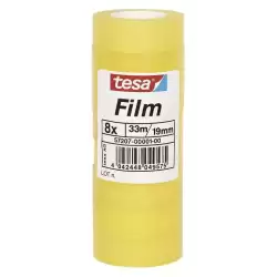 57207-00001-01 TESA FILM CINTA ADHESIVA TRANSPARENTE STANDARD SHRINK TOWER ROLLO 19MM X 33M TORRE 8 UD