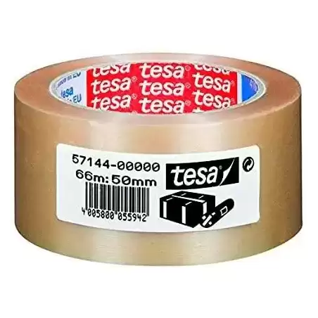 57144-00000-00 TESA CINTA DE EMBALAJE EXTRAFUERTE RUGOSA 66X50 PVC TRANSPARENTE