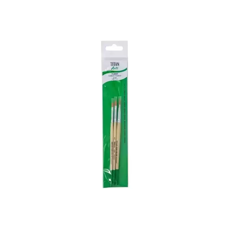 129258433 TITAN ARTS SET DE PINCELES 2584/4-6-8 BLÍSTER 3 UD