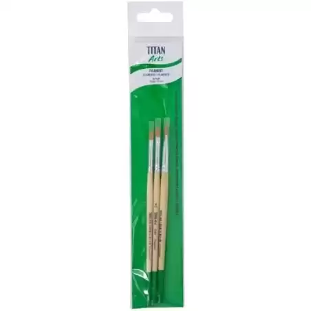 129258433 TITAN ARTS SET DE PINCELES 2584/4-6-8 BLÍSTER 3 UD