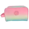 T114-1053 TOYBAGS NECESER BLIN BLIN GRADIENT PINK 15X25X11CM IMPERMEABLE
