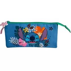T157-1068 TOYBAGS ESTUCHE TRIPLE STITCH TROPICAL 8X22X8CM POLIÉSTER TRANSPIRABLE