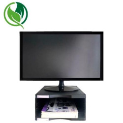6611 NE ARCHIVO 2000 SOPORTE MONITOR ERGOSOSTENIBLE CON COMPARTIMENTO INFERIOR NEGRO