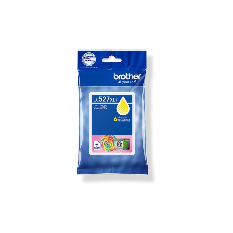 LC527XLY BROTHER TINTA AMARILLO MFC-J4350DW/J4550DW