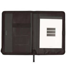 5098301 FINOCAM PORTADOCUMENTOS CREMALLERA A5 NOPAL NEGRO