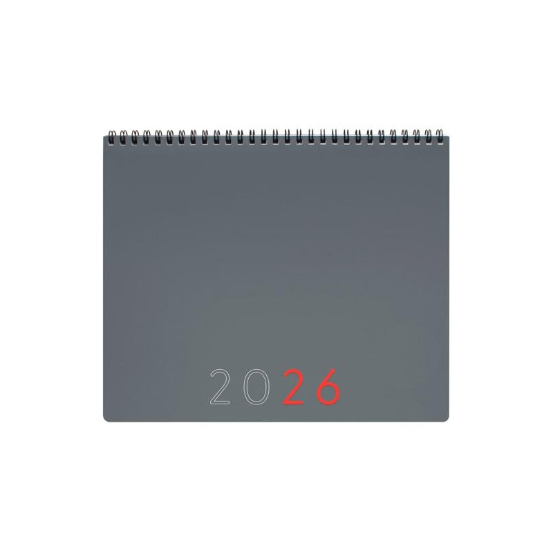 625505026 FINOCAM PLANIFICADOR AGENDA + NOTAS 250X200MM MES VISTA GRIS 2026 INTERNACIONAL