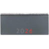 625515026 FINOCAM PLANIFICADOR AGENDA + NOTAS 290X116MM SEMANA VISTA GRIS 2026