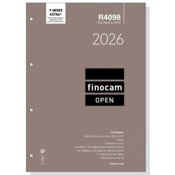 711650026 FINOCAM RECAMBIO ANUAL AGENDA DE ANILLAS OPEN R4098 4000-210X297MM 1DP 2026